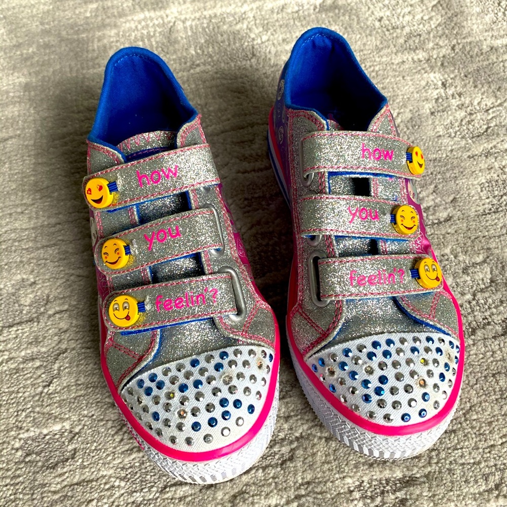 Girls size 1 Skechers Twinkle Toes